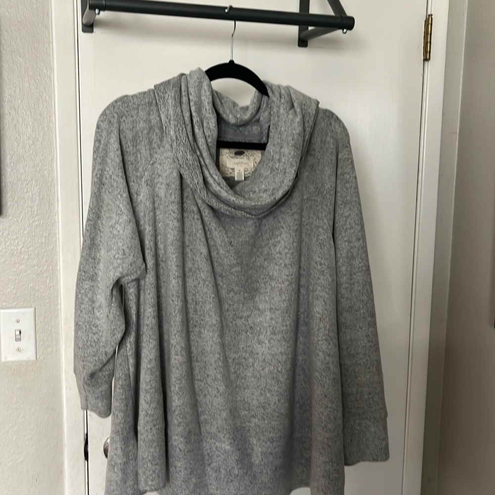 Soft gray sweater